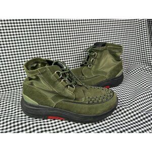 Blackmeans SUVSOLE Olive Suede Creeper Boots Men’s US 9 EUR 42 Platform Lace Up